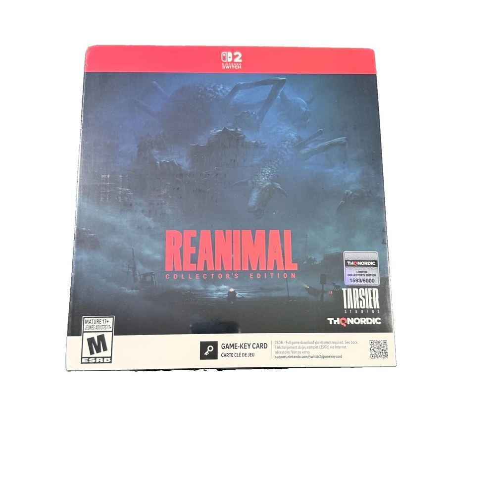 REANIMAL Collectors Edition Nintendo Switch 2 Tarsier THQ Limited 1593/5000 NEW